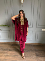 Velvet handwork kaftaan (Anu)