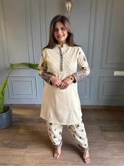 2 Piece woollen embroided co-ord set (Farah)
