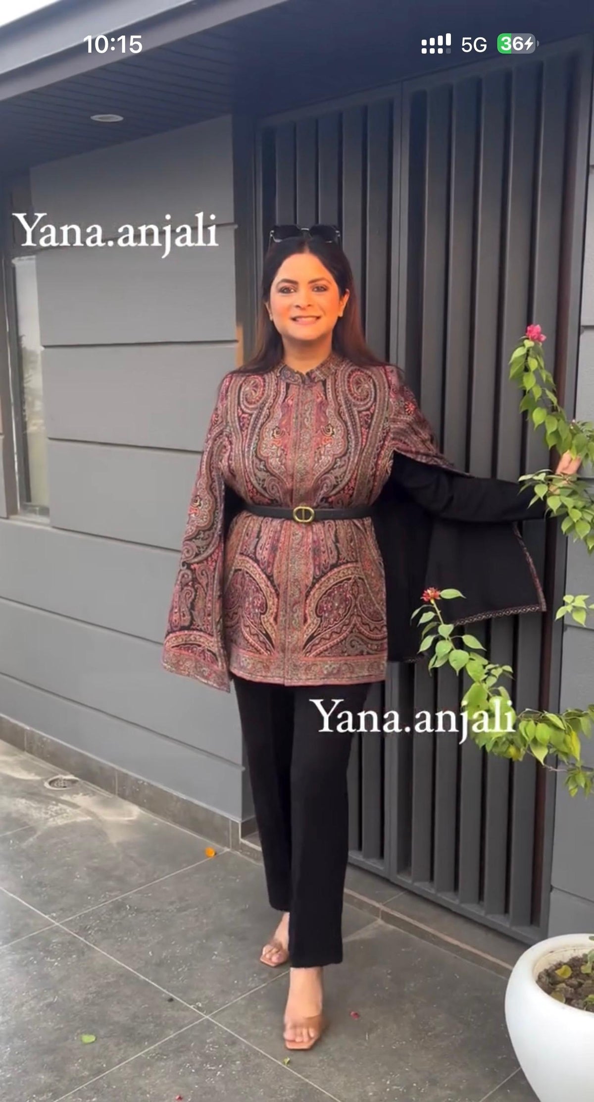 3 Piece short pashmina capes pattern 2 (Ruhani)