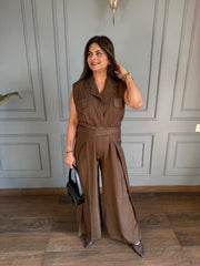 Jumpsuits in flowing summer imported fabric (Ava)